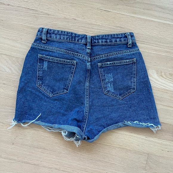 Distressed Denim Shorts - Picture 2 of 2